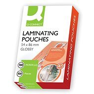 Q-CONNECT 54 x 86mm/200 Glossy - package of 100 pcs - Laminating Film