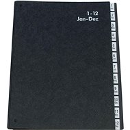 Q-CONNECT A4, black, 1-12 - Document Folder