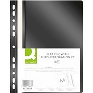 Q-CONNECT A4 euro-perforálással PP, fekete - 10 db-os csomag - Iratrendező mappa