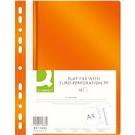 Q-CONNECT A4 with Euroderm, orange - pack of 10 - Document Folders