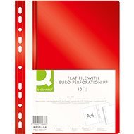 Q-CONNECT A4 with Euroderm, red - pack of 10 - Document Folders