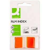 Q-CONNECT 25 x 45mm, 50 Sheets, Orange - Self-Adhesive Labels