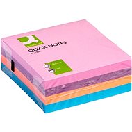Q-CONNECT 76 x 76mm, 4 x 80 Sheets, Mix of Colours - Memo Pad
