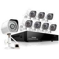 Zmodem 8-channel recorder NVR + 8X IR IP Camera with PoE - Camera System