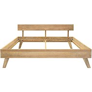 Raavi Mango wood bed with headboard - Bed
