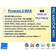 Webhosting 50GB s HTTPS + registrace domény zdarma - Voucher: