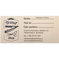 Dárkový voucher Pánský střih - Voucher: