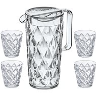 CRYSTAL karafa 1,6 l + 4 poháry - Voucher:
