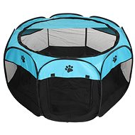 Merco, Pet Octagonal dog pen blue-black - Dog Playpen