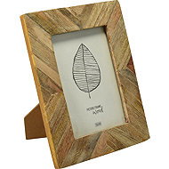 Home Styling Collection Mango wood photo frame Patchwork - Photo Frame