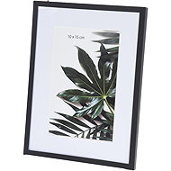 Home Styling Collection Metal photo frame, passe-partout 20,8 × 15,5 × 1 cm, black - Photo Frame