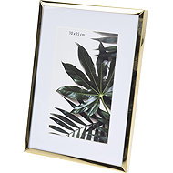 Home Styling Collection Metal photo frame, passe-partout 20,8 × 15,5 × 1 cm, gold - Photo Frame