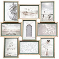 Atmosphera Moly Picture frame, 9 photos Atmosphera créateur d'intérieurm, green - Photo Frame