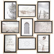 Atmosphera Moly Picture frame, 9 photos Atmosphera créateur d'intérieurm, black - Photo Frame