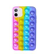 Rappa Pop it 26 bublin für iPhone 12 pastellfarbener Regenbogen - Handyhülle