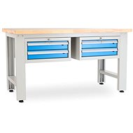 Rauman work table Solid OAK-22, length 150 cm, 2 hanging boxes, oak - Workbench