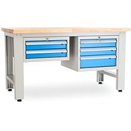Rauman work table Solid OAK-23, length 150 cm, 2 hanging boxes, oak - Workbench