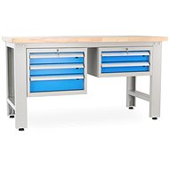 Rauman work table Solid OAK-32, length 150 cm, 2 hanging boxes, oak - Workbench