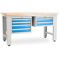 Rauman work table Solid OAK-42, length 150 cm, 2 hanging boxes, oak - Workbench