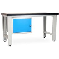 Rauman work table Solid MDF-10, length 150 cm, hanging box, black - Workbench