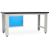 Rauman work table Solid MDF-10, length 180 cm, hanging box, black - Workbench