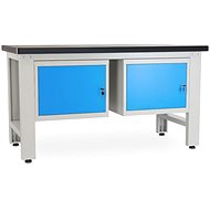 Rauman work table Solid MDF-11, length 150 cm, 2 hanging boxes, black - Workbench