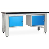Rauman work table Solid MDF-11, length 180 cm, 2 hanging boxes, black - Workbench