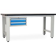 Rauman work table Solid MDF-20, length 180 cm, hanging box, black - Workbench