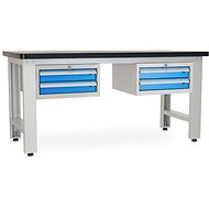 Rauman work table Solid MDF-22, length 180 cm, 2 hanging boxes, black - Workbench