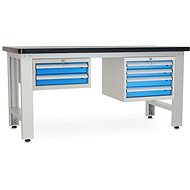 Rauman work table Solid MDF-24, length 180 cm, 2 hanging boxes, black - Workbench