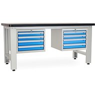 Rauman work table Solid MDF-44, length 180 cm, 2 hanging boxes, black - Workbench