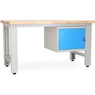 Rauman work table Solid OAK-01, length 150 cm, hanging box, oak - Workbench