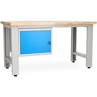 Rauman work table Solid OAK-10, length 150 cm, hanging box, oak - Workbench