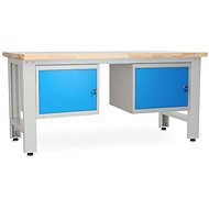 Rauman work table Solid OAK-11, length 180 cm, 2 hanging boxes, oak - Workbench