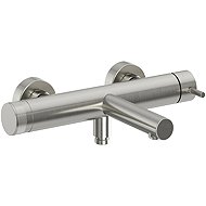 Ravak NX 022.30SSB Bathroom wall mixer without shower set, brushed stainless steel - Tap