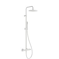 Ravak TE 095.10WHM Shower column with thermostatic mixer, fixed, with shower set, white matt - Tap