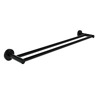 Ravak KN 320.20BLM Towel holder 60 cm, double, black matt - Towel Rack