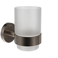 Ravak KN 210.20GB Holder with glass, brushed graphite - Toothbrush Holder Cup