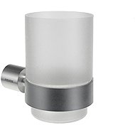 Ravak FD 210.30SSB Holder with glass, brushed stainless steel - Toothbrush Holder Cup