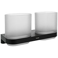 Ravak CR II 220.20BLM Holder with glasses, black matt - Toothbrush Holder Cup