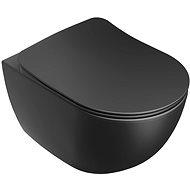 Ravak WC Uni Chrome RimOff hanging black - Toilet Bowl