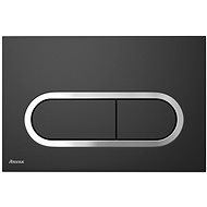 Ravak WC tlačítko Chrome černé - Flushing Button