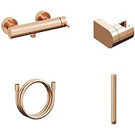 Ravak ES 032.60RGB. +S Shower wall mixer with shower set, Rose Gold Brushed - Shower Set