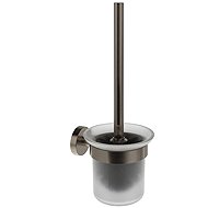 Ravak KN 410.20GB Holder with toilet brush and container, brushed graphite - Toilet Brush