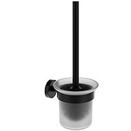 Ravak KN 410.20BLM Holder with toilet brush and container, black matt - Toilet Brush