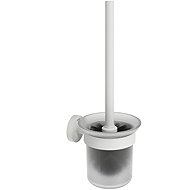 Ravak KN 410.10WHM Holder with toilet brush and container, white matt - Toilet Brush