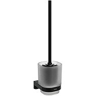 Ravak CR II 410.20BLM Holder with toilet brush and container, black matt - Toilet Brush