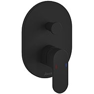 Ravak CR 065.20BL.O2.RB070 Concealed 2-way auto mixer, black - Tap