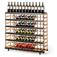 RAXI Wine Rack with Presentation on Both Sides - 120 Bottles - Wine Stand