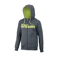 Wilson M Script Cotton FZ Hoody Dk Grey / GR - Sweatshirt